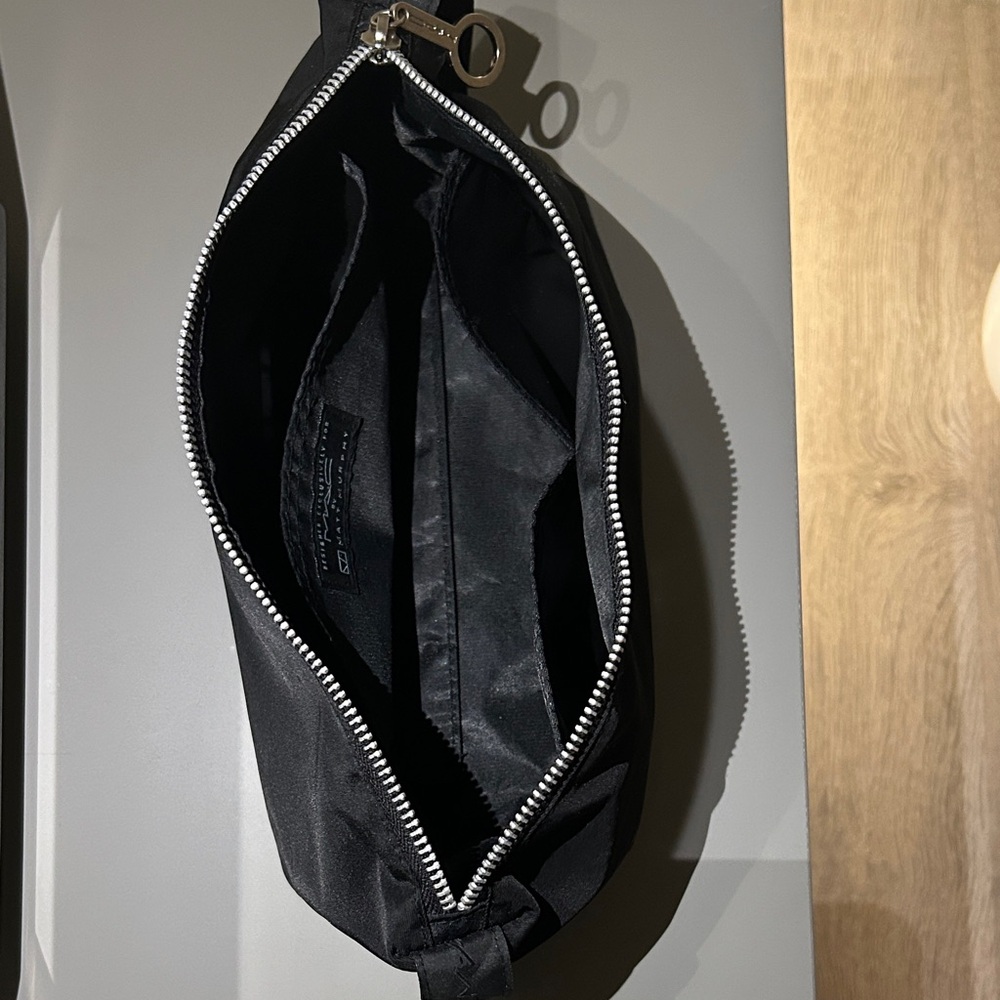 MAC by Matt Murphy Black travel makeup bag with 3 inside pockets